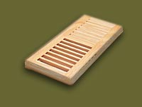 Volko Wooden Vents Floor Grilles & Wood Registers...your source for oak a/c heat wooden registers, grates and custom wood vents for floor and wall & ceiling application...flush vent